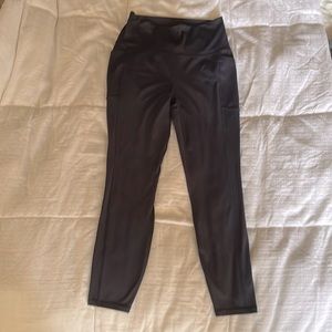 Spyder athletic leggings navy blue with pockets size M